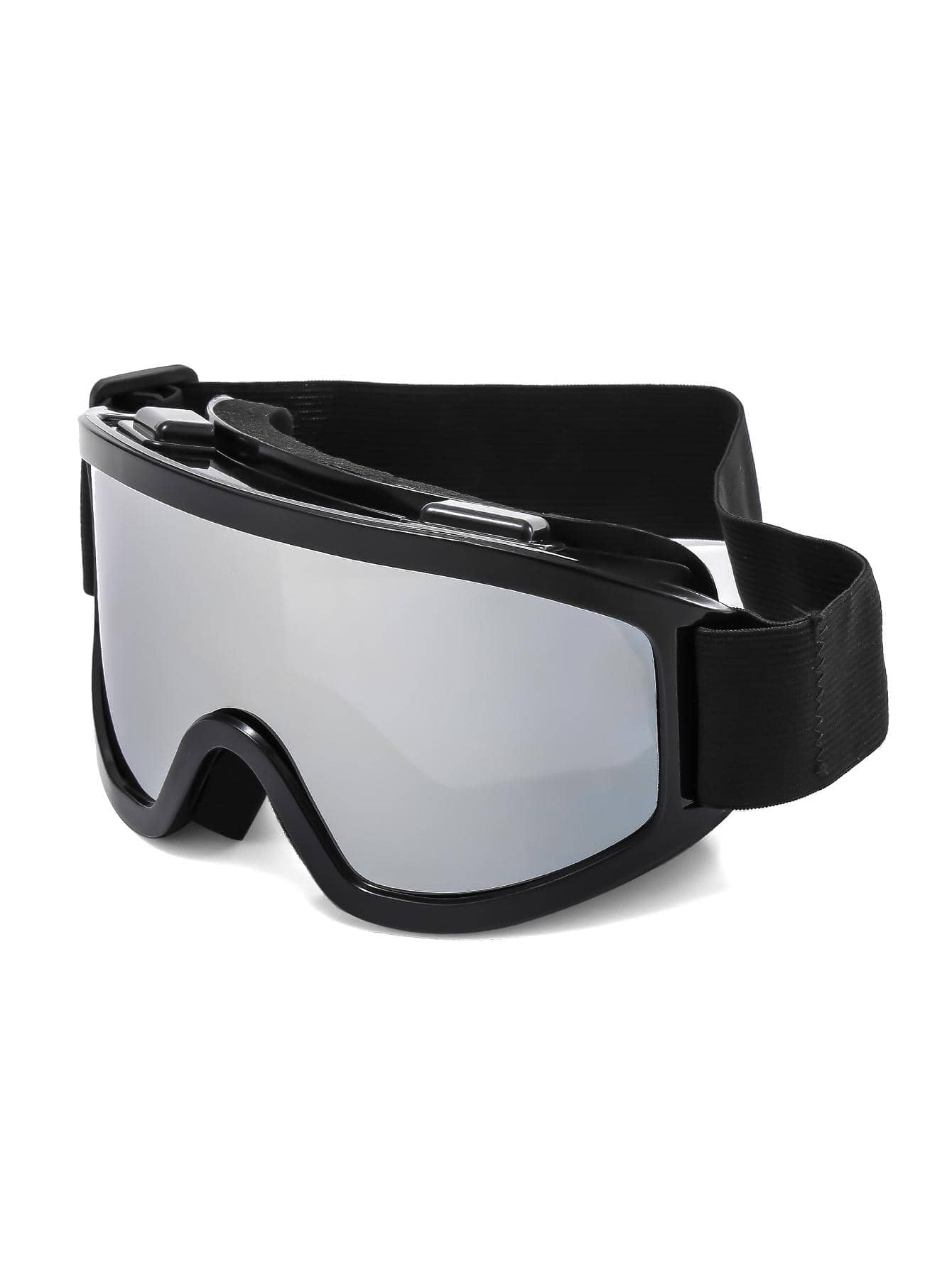 Pc Frame Unisex Ski Goggles With Black Frame And White Mercury Lens