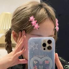 4 cái kẹp tóc cá sấu trang trí ngôi sao - Nhiều màu - Xem 3