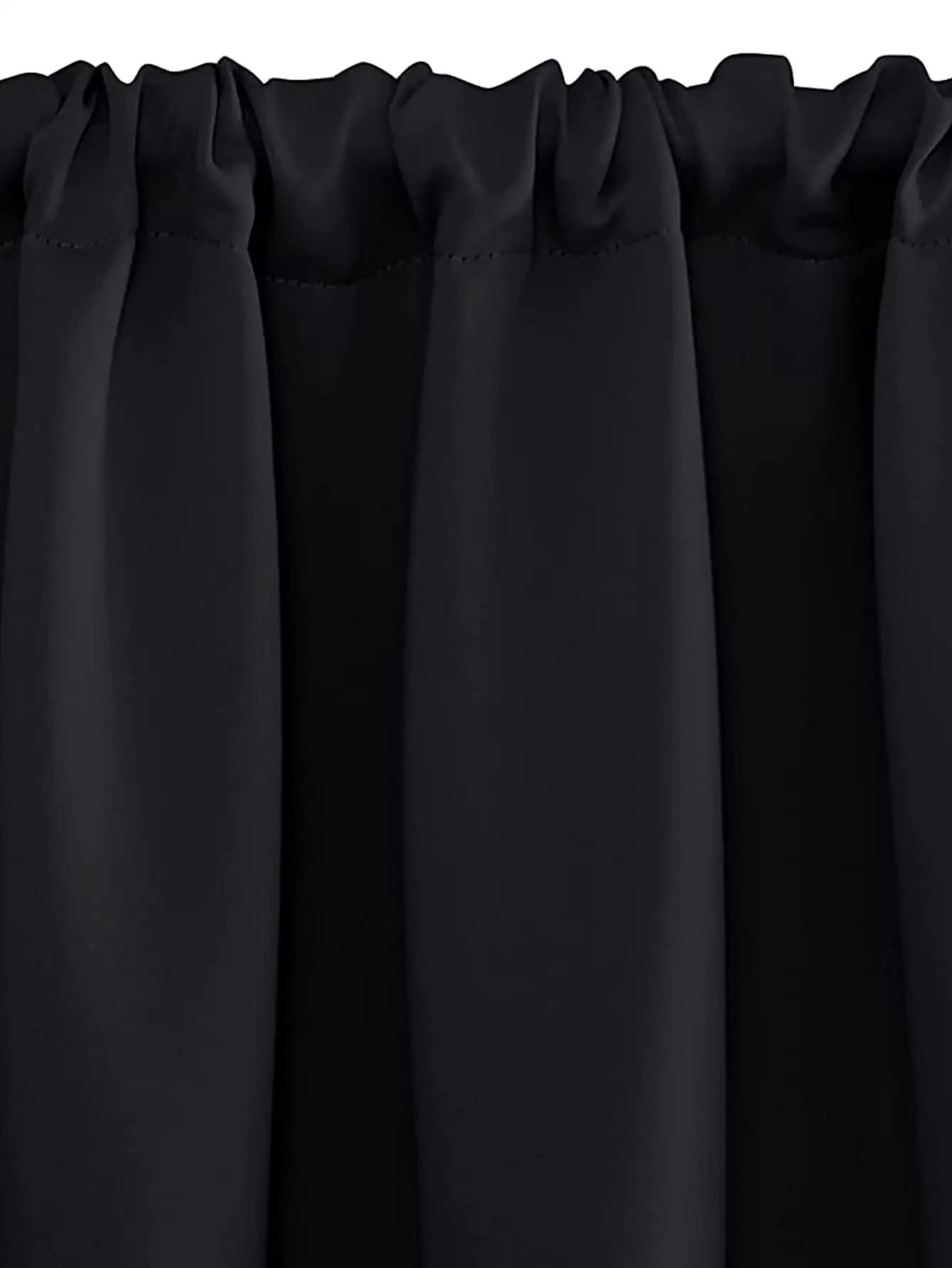 Blackout Venetian Blinds - Solid Color Insulated Curtains/ Bedroom Curtains - Black - View 3