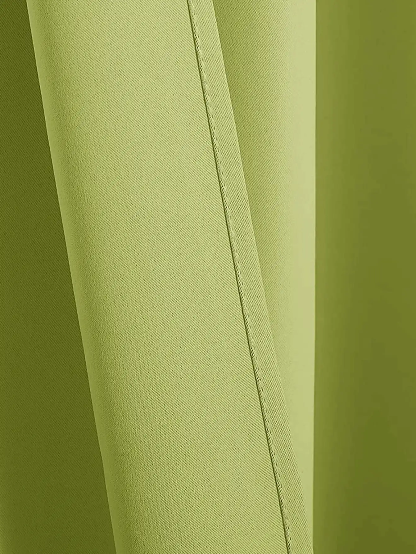 Ready-made Rod Pocket Style Curtains - Green - View 4