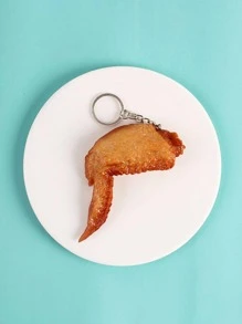 Llavero simulación pollo ala - Bronce - Ver 3