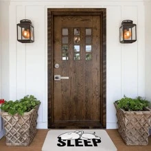 1入組卡通狗樣式門墊 - 灰色 - 查看 2