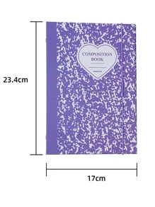 1 A5 Heart & Splash Ink Pattern Loose-leaf Card Book & 10 cái Túi Lưu Trữ Bên Trong, Bộ Sách Lưu Trữ Thẻ Đơn Giản Cho Văn Phòng, Trường Học - màu đen - Xem 6