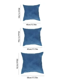 1 vỏ gối màu trơn không có chất độn - Màu Cam cháy - Xem 3