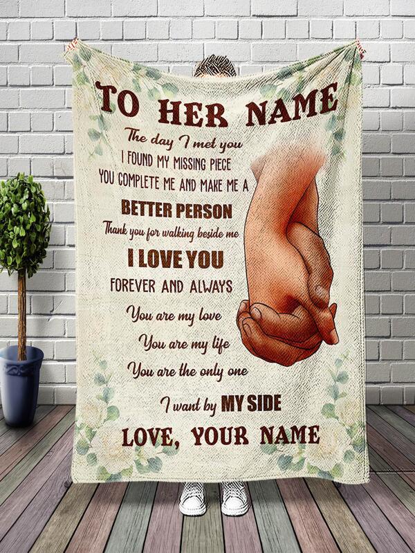 Slogan Graphic Blanket SHEIN USA