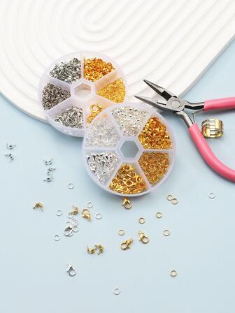 1set Fashion Metal DIY Jewelry Accessory Set For Women For DIY Jewelry Making