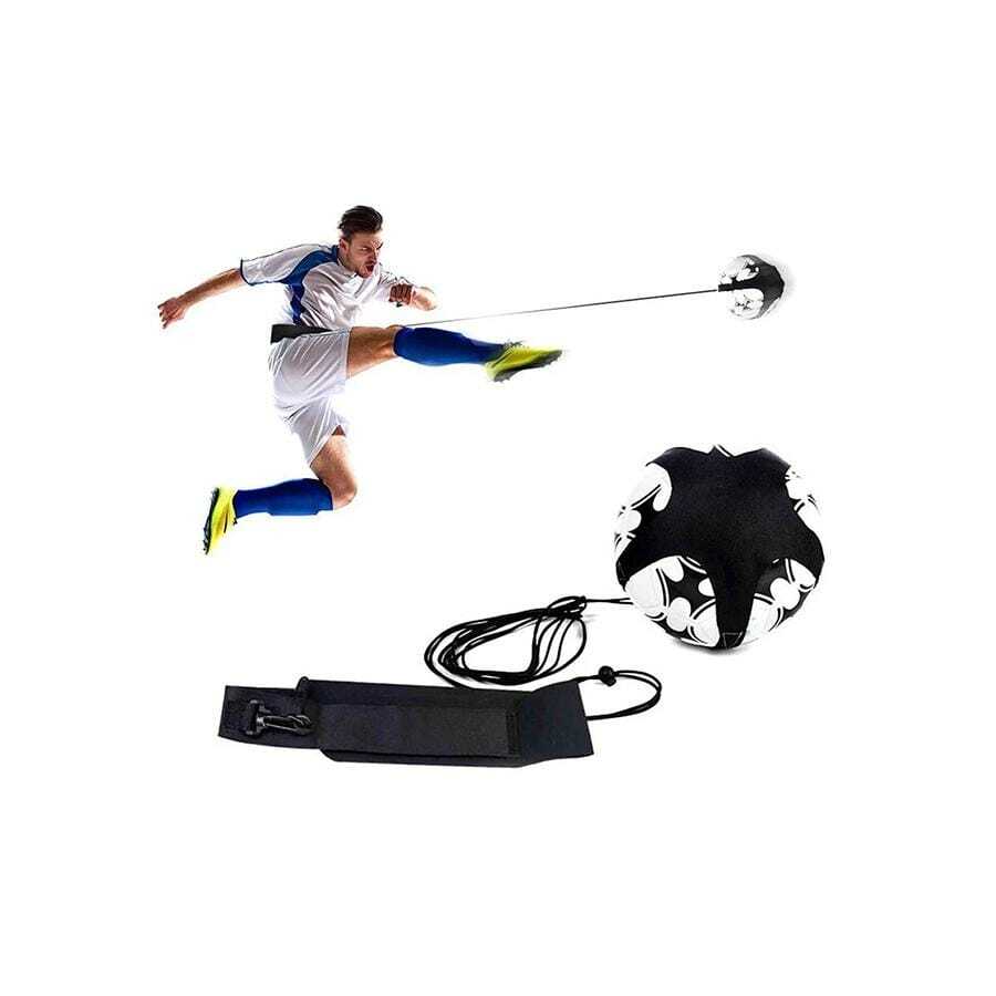 Soccer Ball Juggle Bag Children Auxiliary Circling Belt Kick Solo Soccer Trainer Football Kick Kids Football Training Equipment - Black - View 1
