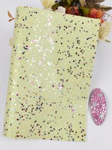 1pc Star Pattern DIY Fabric - Mint Green - View 3