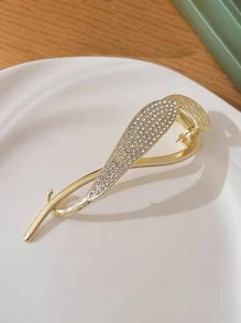 Horquilla con diseño de diamante de imitación - Dorado - Ver 7