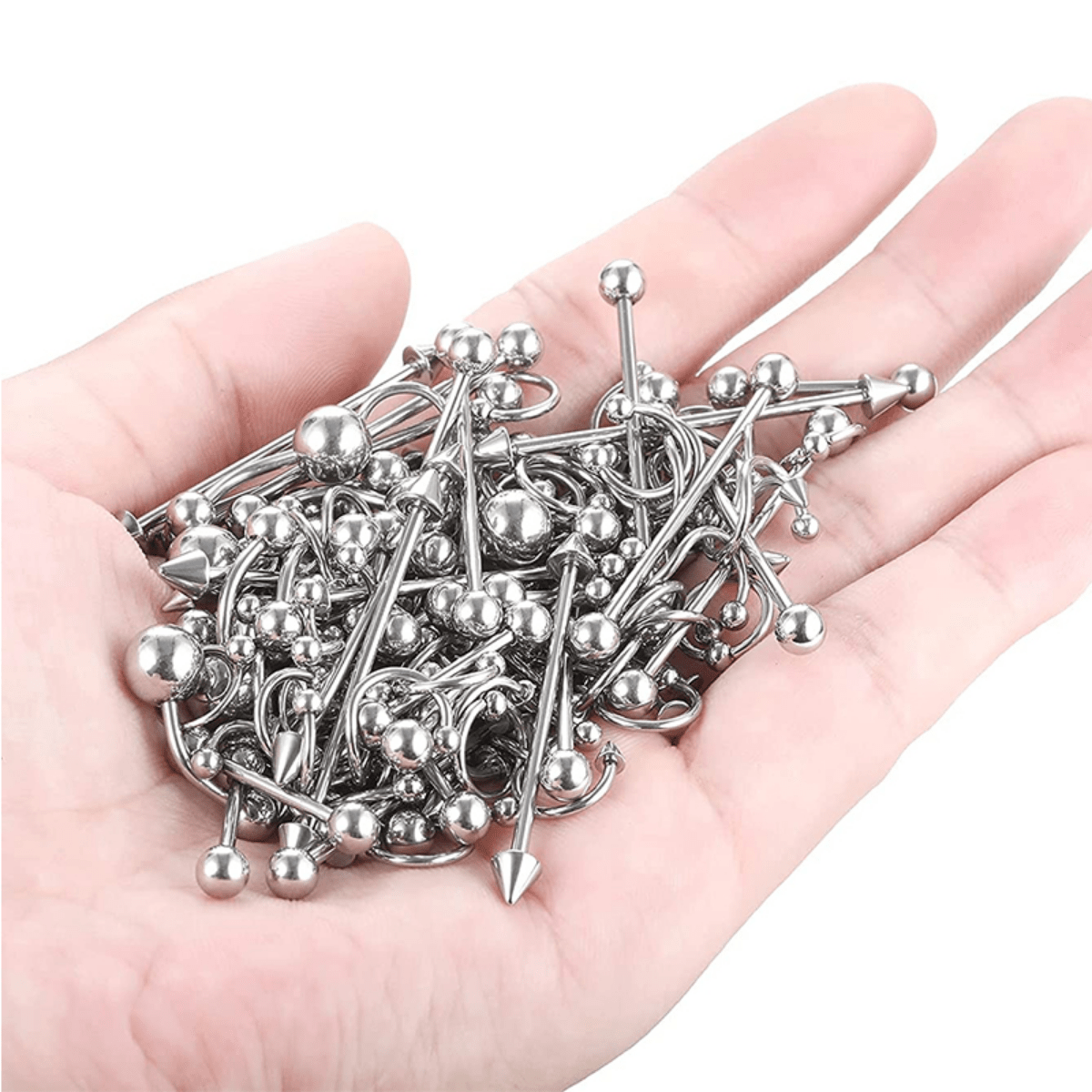 150PCS MixedSize Piercing Kits For All Body Piecing For Nose Septum