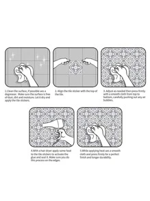 10pcs Mosaic Pattern Kitchen Sticker - Multicolor - View 4