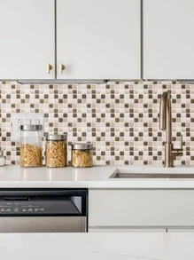 10pcs Mosaic Pattern Kitchen Sticker - Multicolor - View 7