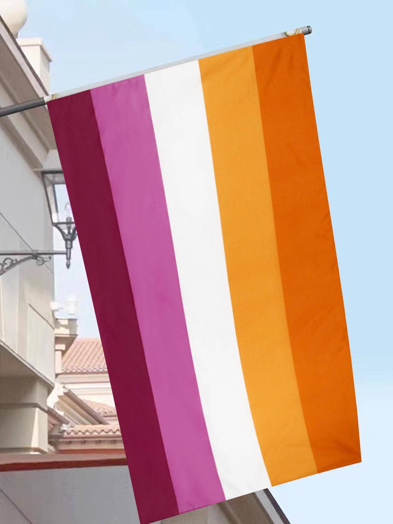 Bandera con patrón de rayas, Navidad - Multicolor - Ver 1