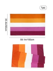 Bandera con patrón de rayas, Navidad - Multicolor - Ver 3