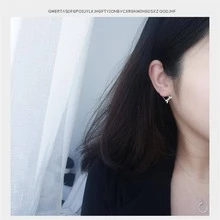 OMID Hoa tai đính nơ thời trang bằng bạc Sterling dành cho nữ làm quà tặng - Hoa tai - Xem 5