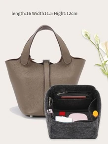 Pour H Picotin18 22 Insert de sac organisateur en tissu feutre, organiseur de seau de maquillage, sac intérieur de voyage portable, sacs de cosmétiques