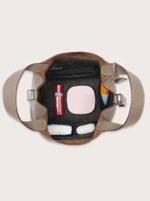 Pour H Picotin18 22 Insert de sac organisateur en tissu feutre, organiseur de seau de maquillage, sac intérieur de voyage portable, sacs de cosmétiques