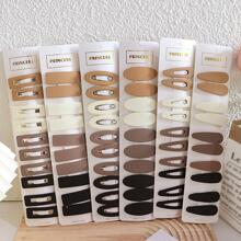 10入組素色髮夾 - 彩色 - 查看 4