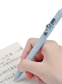 4入组/套卡通貓尾巴裝飾凝膠創意多用途中性筆適用於學校學生 - 駝色 - 查看 2