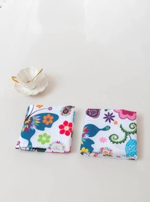 2入組蝴蝶和花卉圖案枕套不附帶枕芯 - 彩色 - 查看 6