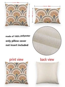 1入組圖形圖案防水墊套不附帶內芯 - 彩色 - 查看 3