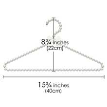 1pc/5pcs Faux Pearl & Bow Decor Clothes Hanger - White - View 3