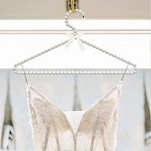 1pc/5pcs Faux Pearl & Bow Decor Clothes Hanger - White - View 8