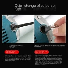 1pc Aluminum Alloy Electric Planer, Modern Electric Puncher For Carpentry - Blue - View 11