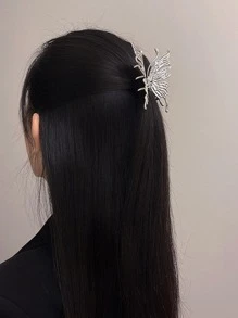 1入組女士蝴蝶裝飾時尚髮爪適用於日常生活