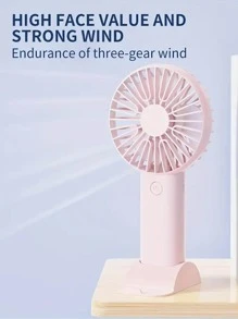 1 pièce Ventilateur de bureau rechargeable 300 mAh GS-02, portable