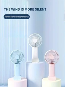 1 pièce Ventilateur de bureau rechargeable 300 mAh GS-02, portable