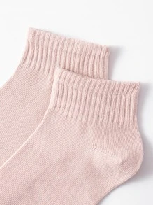 3/6/10/20/30 Đôi Tất ngắn mềm mại, thoải mái màu Macaron tối giản đa năng dành cho nữ, thích hợp cho học sinh và người lớn Mặc hàng ngày (Có nhiều cách kết hợp) - Nhiều màu - Xem 5