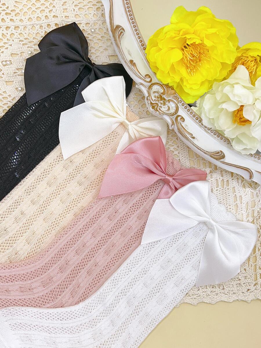 4pairs Baby Girls Bow Decor Antimosquito Socks for Sale Australia New