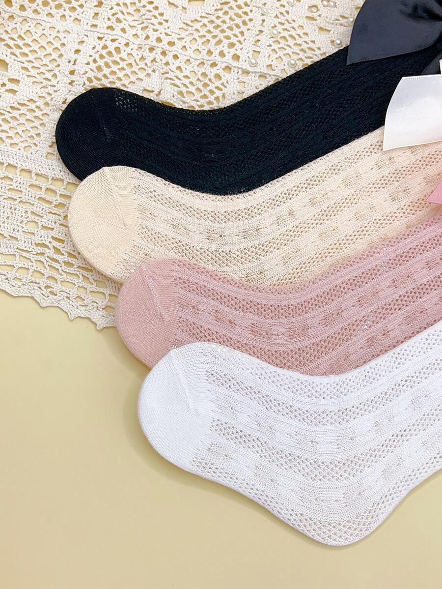 4pairs Baby Girls Bow Decor Antimosquito Socks for Sale Australia New