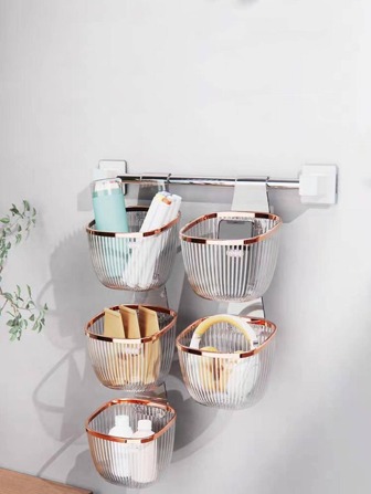 1pc Letter Graphic Wall Mounted Storage Basket