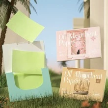 Hấp thụ dầu Giấy , 1 gói Dầu Hấp thụ Giấy Mỹ phẩm Công cụ Nước Tẩy trang Công cụ Điều khiển Phim ảnh - Màu Khaki - Xem 7