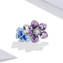 WOSTU Flower Sterling Silver DIY Bead - Silver - View 4