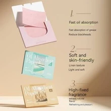 Hấp thụ dầu Giấy , 1 gói Dầu Hấp thụ Giấy Mỹ phẩm Công cụ Nước Tẩy trang Công cụ Điều khiển Phim ảnh - Màu Khaki - Xem 2