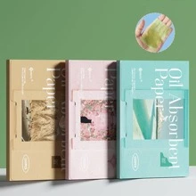 Hấp thụ dầu Giấy , 1 gói Dầu Hấp thụ Giấy Mỹ phẩm Công cụ Nước Tẩy trang Công cụ Điều khiển Phim ảnh - Màu Khaki - Xem 1