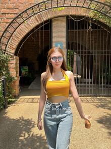 Women Tank Tops & Camis - Yellow - View 2