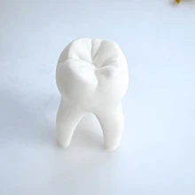 齒形狀蠟燭製作矽膠模具,DIY家庭裝飾配件工具,創意禮品 - 白色 - 查看 5