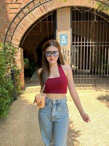 Women Tank Tops & Camis - Rojo - Ver 2