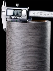 1卷木紋圖案廚房貼紙 - 灰色 - 查看 4