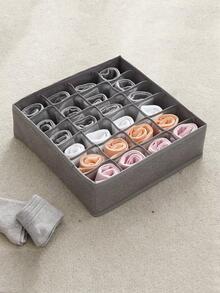 1 hộp đựng đồ lót nhiều ngăn - Màu Xám nhạt - Xem 1