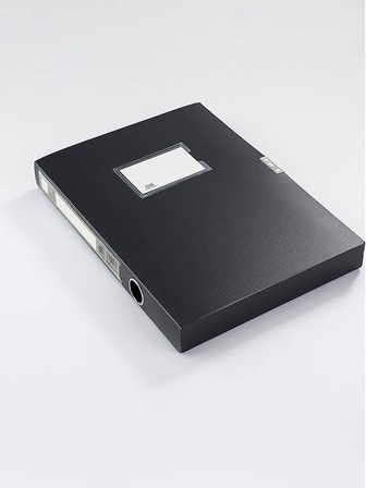 1入組素色文件極簡風格便攜多用途文件袋適用於辦公室