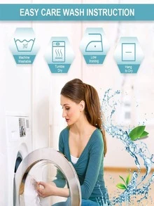 素色1片現代滌綸臥室和客廳遮光窗簾 - 黑色 - 查看 7