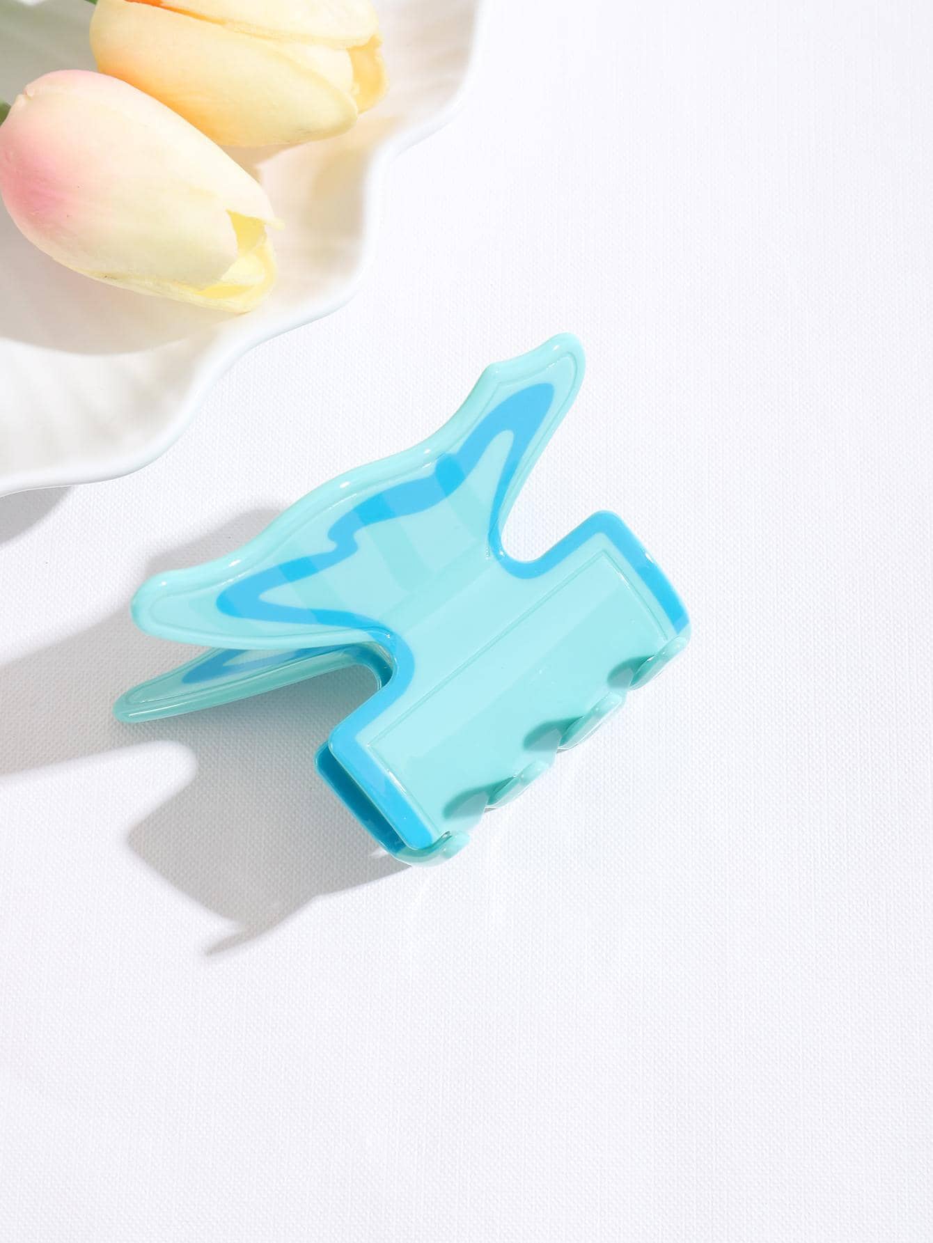 蝴蝶裝飾髮爪 - 彩色 - 查看 1