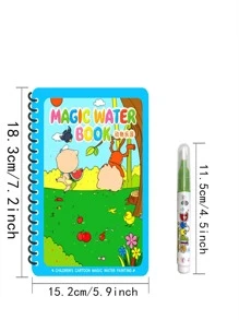 1pc Cartoon Graphic Coloring Book - Multicolor - View 3