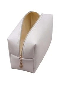 1 túi đựng đồ trang điểm di động - Màu be - Xem 3