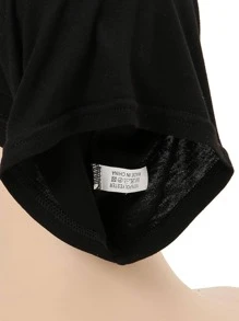 Envoltura de la cabeza unicolor - Negro - Ver 3